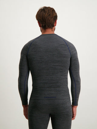Men Superior Thermal Shirt | Black Grey