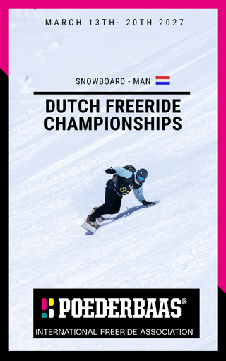 EARLY BIRD - Dutch National Championship Freeride Snowboard Men