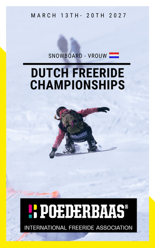 EARLY BIRD - Dutch National Championships Freeride Snowboard Women