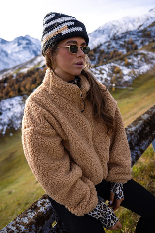 Four Seasons Fluffy Jacket Women | Warm Sand