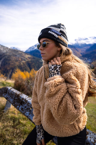 Four Seasons Fluffy Jacket Women | Warm Sand