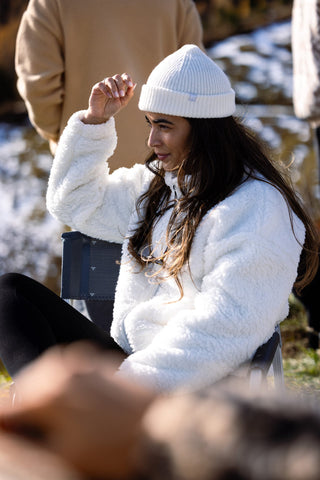 Fisherman Beanie | White