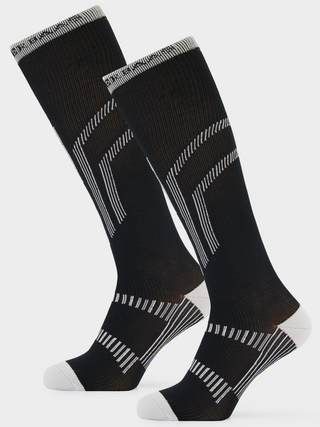 Lightweight Functional Ski Socks 2-pack | Black