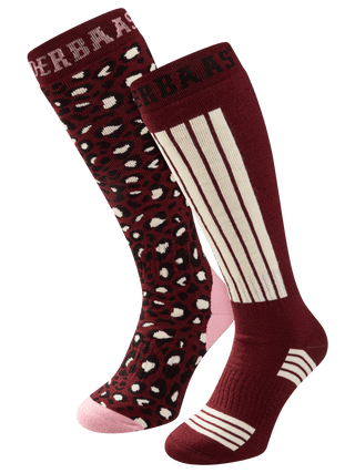 Ski Socks 2-pack | Bordeaux