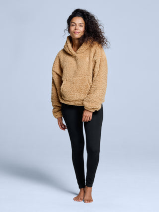 Four Seasons Fluffy Hoody Women | Warm Sand