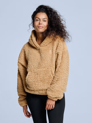 Four Seasons Fluffy Hoody Women | Warm Sand