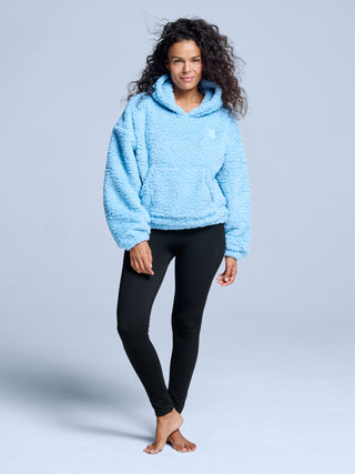 Four Seasons Fluffy Hoody Women | Ice Blue