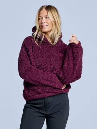 Four Seasons Fluffy Hoody Women | Bordeaux
