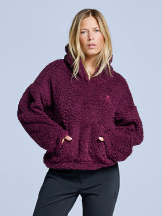 Four Seasons Fluffy Hoody Women | Bordeaux