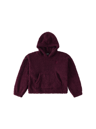 Four Seasons Fluffy Hoody Women | Bordeaux