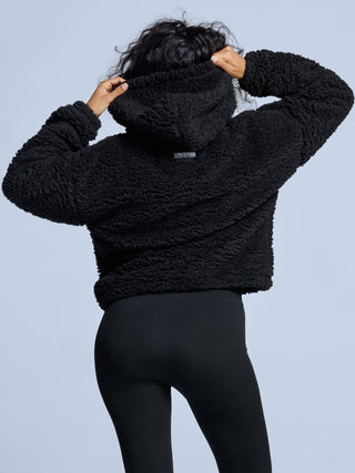 Four Seasons Fluffy Hoody Women | Black