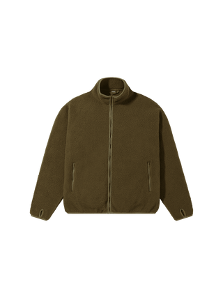 Four Seasons Sherpa-Jacke Herren | Olivgrün