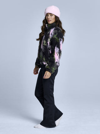 Four Seasons Fluffy Jacket AOP 2.0 | Black Multi