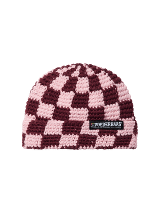 Checkerboard Beanie | Bordeaux