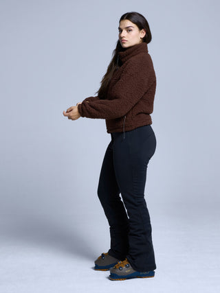 Four Seasons Fluffy Jacket Women | Chocolate