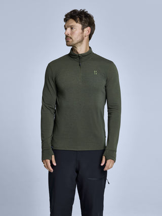Merino Pully Men | Olive Green