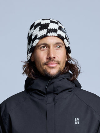 Checkerboard Beanie | Black White