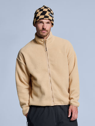 Checkerboard Beanie | Warm Sand