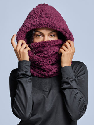 Fluffy Balaclava | Bordeaux