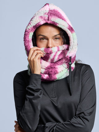 Fluffy Balaclava | Pink Multi