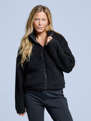 Four Seasons Fluffy Jacket Women | Black