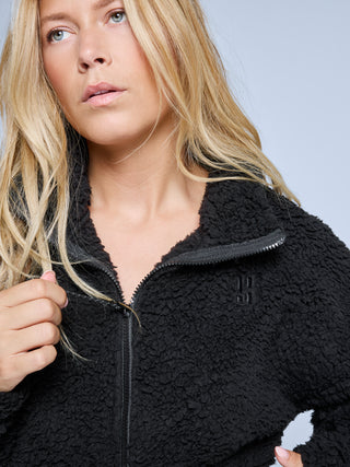 Four Seasons Fluffy Jacket Women | Black