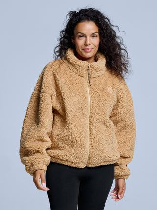 Four Seasons Fluffy Jacket Women | Warm Sand