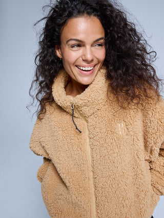 Four Seasons Fluffy Jacket Women | Warm Sand