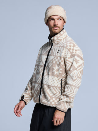 Four Seasons Sherpa Jacket AOP Men | White Multi