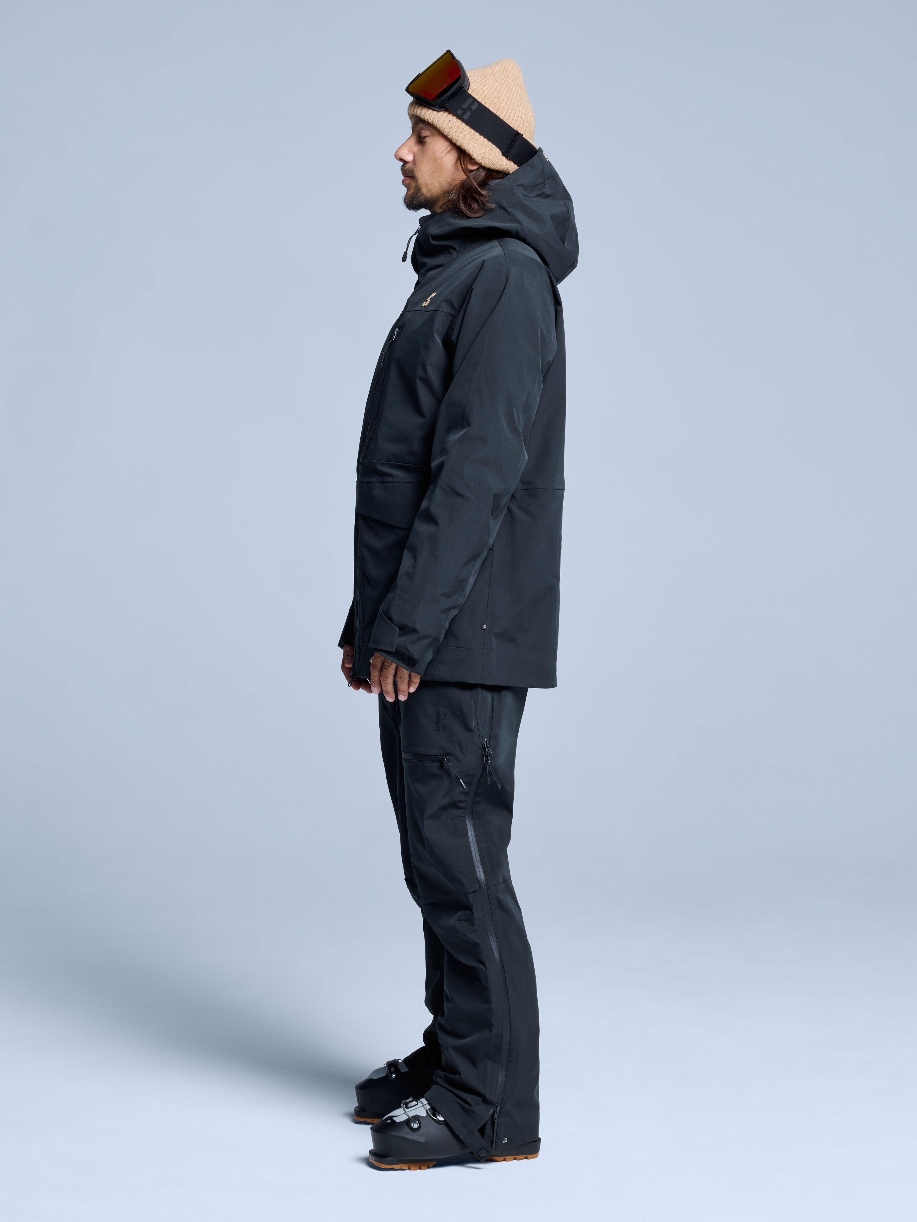 Freeride 3L Shell Jacket Men | Black – Poederbaas