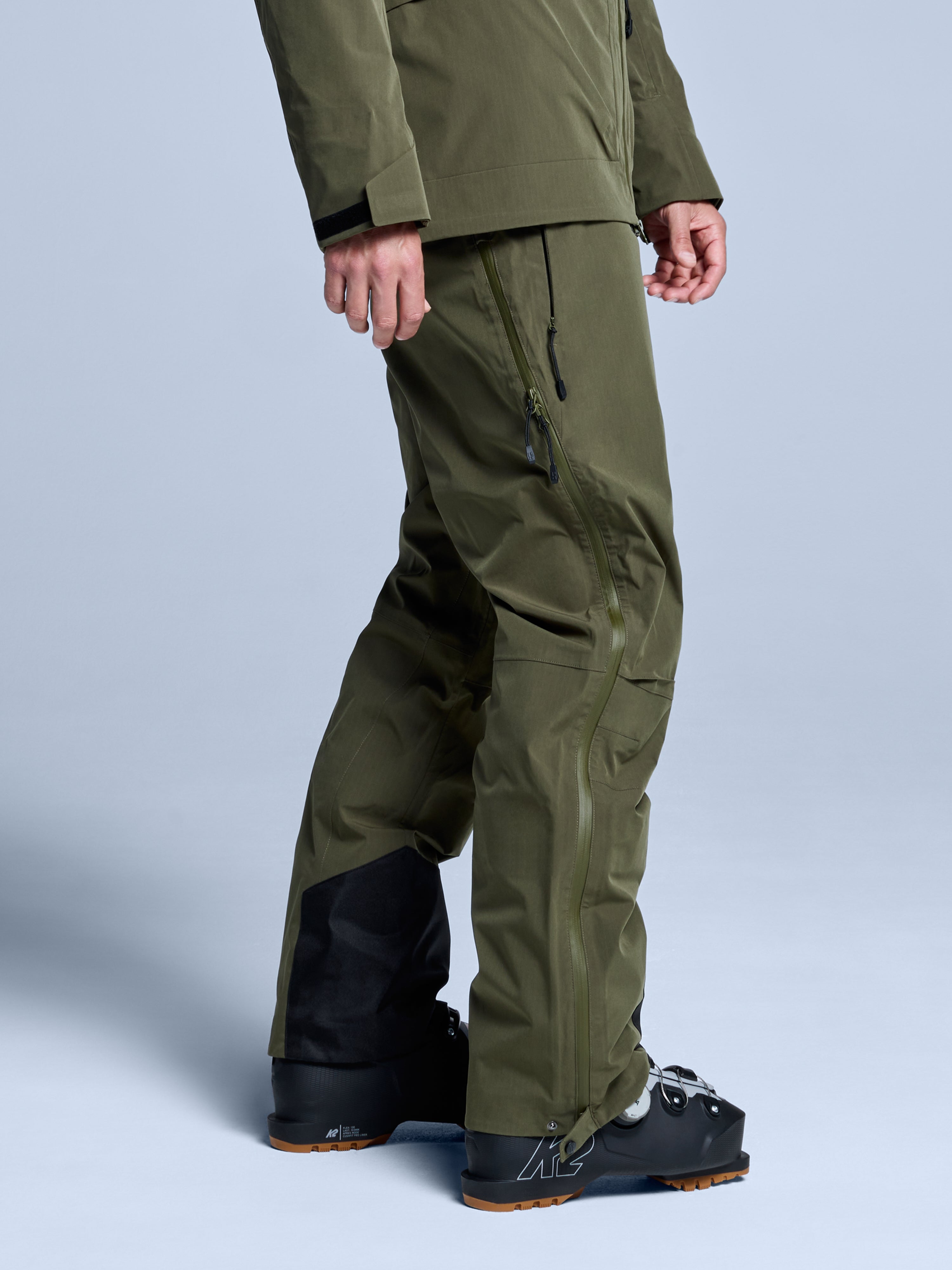 Freeride 3L Shell Pant Men | Olive Green – Poederbaas