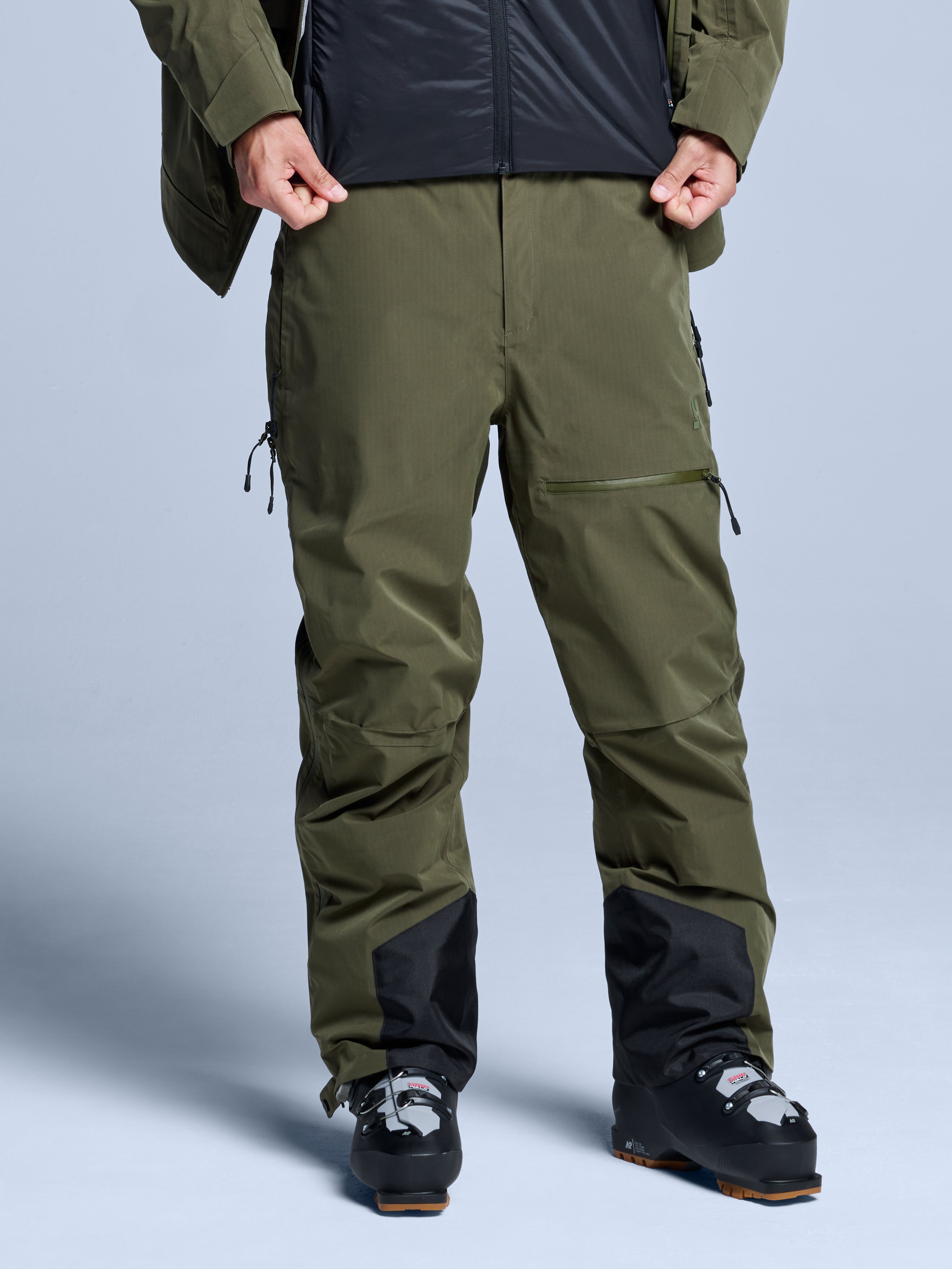 Freeride 3L Shell Pant Men | Olive Green – Poederbaas