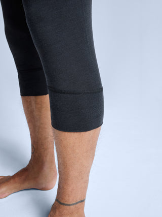 Merino Baselayer 3/4 Pant Men | Black