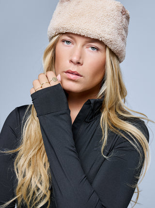 Teddy Twist Hat | Brown Multi