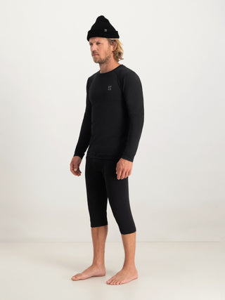 Lightweight Baselayer 3/4 Pant Men | Black