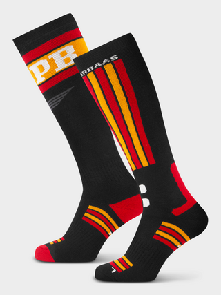 Ski Socks 2-pack | Swedish Black & Red