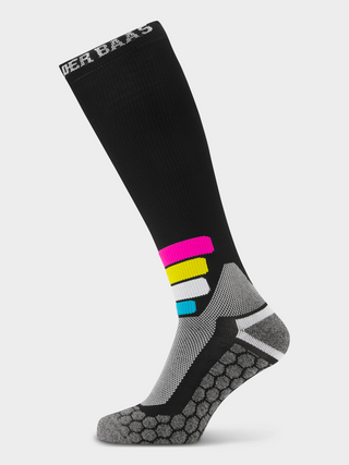 Tech Ski Socks Compress Merino Pro | Black