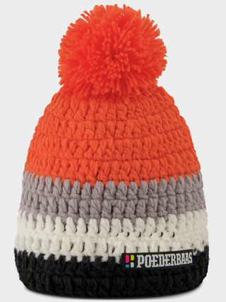 Classic Colorful Beanie | Black Orange