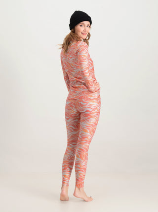 Women Thermo Pant Animal | Zebra Pink