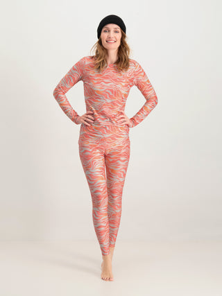 Women Thermo Pant Animal | Zebra Pink